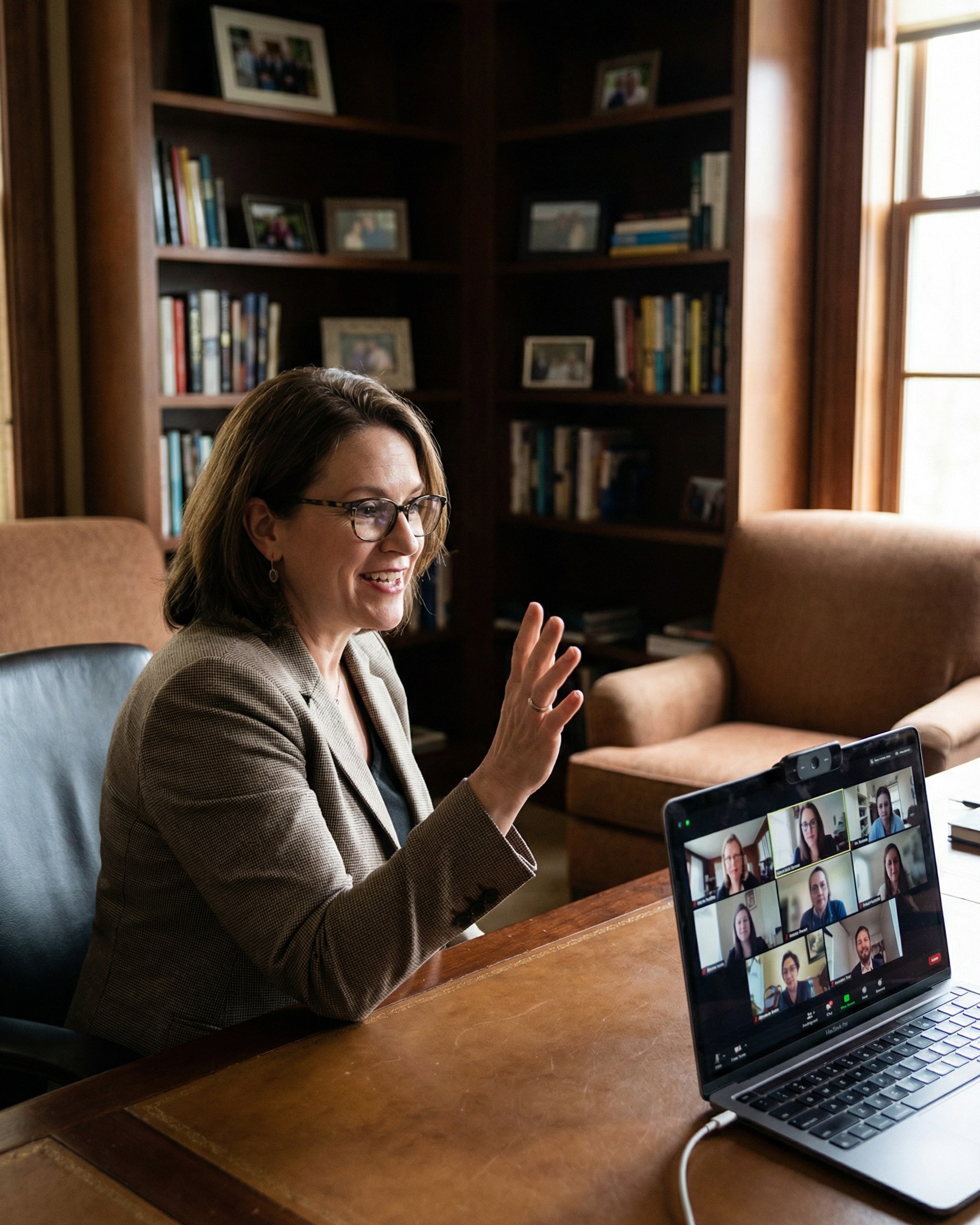 Expert professional on video consultation